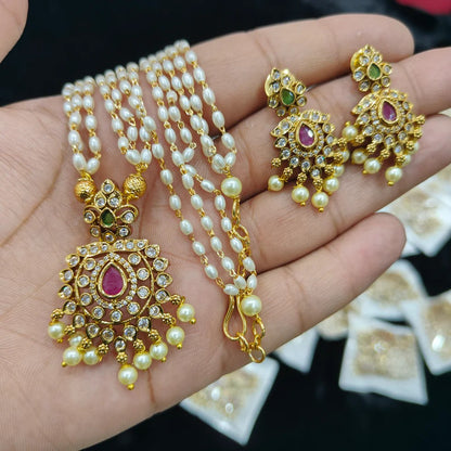 "PHOOL" Jadau Mala set